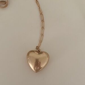 Free people Gold Heart Necklace - Women's Jewelry